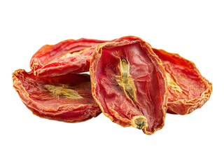 Obraz premium dried Tomato isolated on white background, full depth of field
