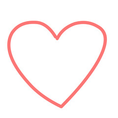 Heart hand drawn icons
