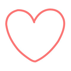 Heart hand drawn icons