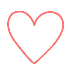 Heart hand drawn icons