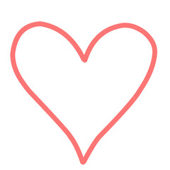 Heart hand drawn icons