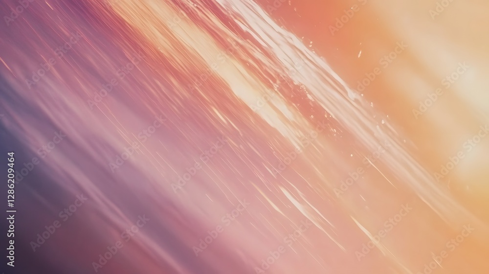 Poster mesmerizing underwater scene with vibrant abstract motion blur and depth of field shimmering light r