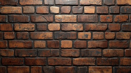 Naklejka premium Industrial brick wall with vintage clock adding character and style to interior spaces