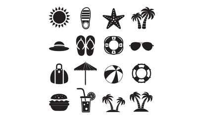 summer icon vector