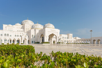 Aussenbereich vom Präsidentenpalast Qasr Al Watan in Abu Dhabi, VAE
