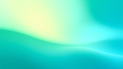 Serene Oceanic Aurora: A Minimalistic Digital Masterpiece of Fluid Green and Blue Radiance