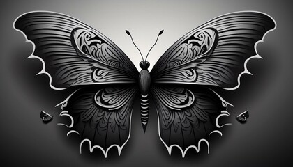 black butterfly black flock of butterfly design