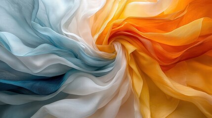 Fototapeta premium A closeup view of a colorful fabric showcasing intricate patterns