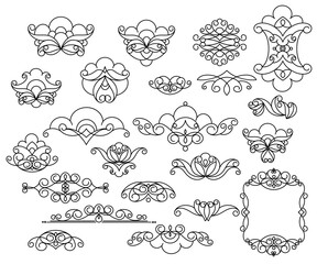 set of vintage frames