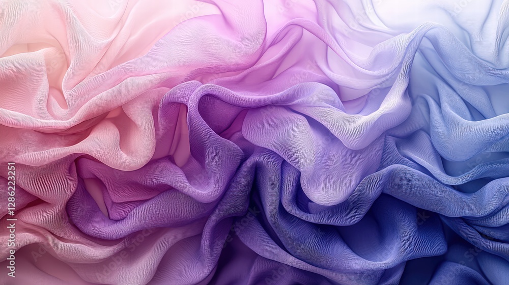 Poster closeup image of colorful fabric showcasing intricate textures and vibrant patterns