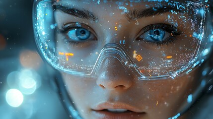 A futuristic social network featuring 5G networks, augmented reality avatars, and real-time content curation powered by machine learning, 