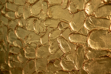 Structural background from strokes of gold paint