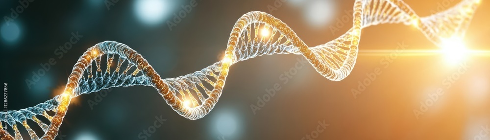 Poster delving into the building blocks of life, an indepth look at dna's double helix structure and geneti
