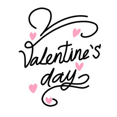 Happy Valentines Day typography