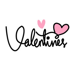 Happy Valentines Day typography