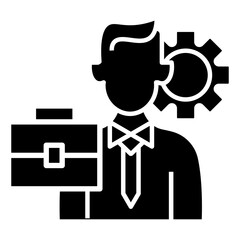 business management vector icon