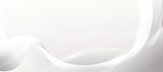 Minimalist modern abstract banner background , Grey wave background for presentation branding or business template