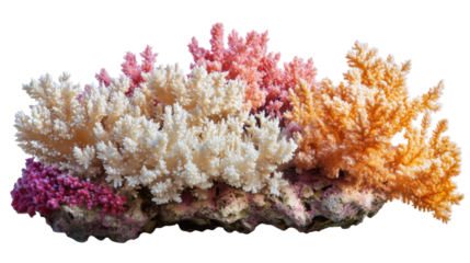 Vibrant coral reef underwater png image transparent background natural environment colorful display