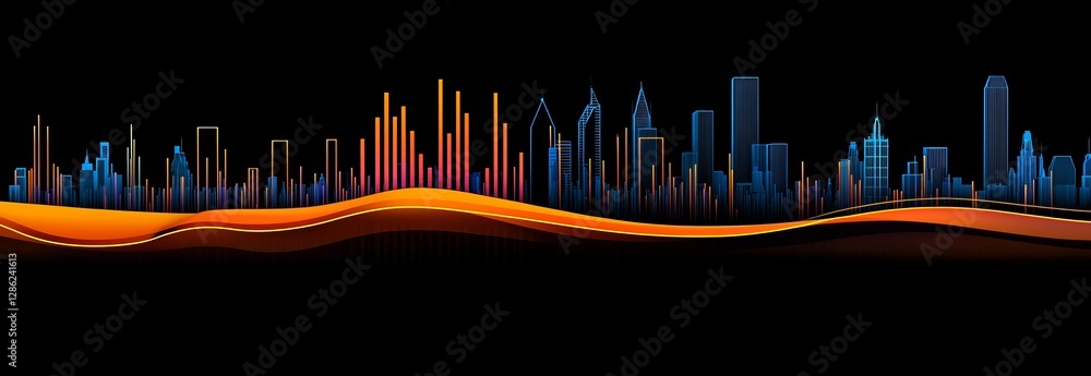Poster glowing circuit lines represent digital backend technology against a modern abstract backdrop featur