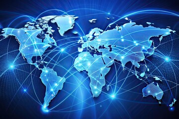 Global Network Connectivity: A Visual Representation of Worldwide Interconnectedness