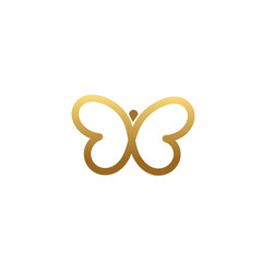 butterfly logo design template vector