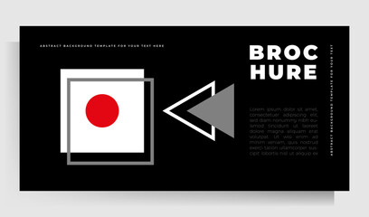 Design of cover of business brochure, flyer, folder, poster. Vector template with geometric shapes.