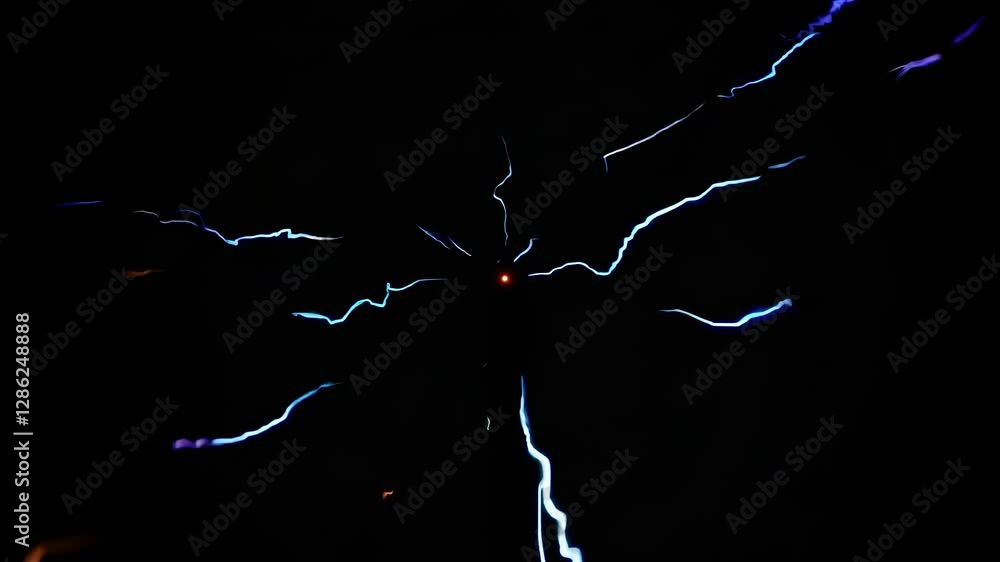 Poster a video with a minimalist style, featuring a single point of light in a dark space, captured from a 