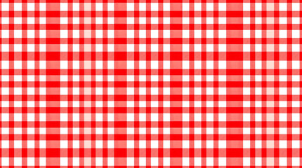 Red gingham tablecloth seamless pattern background