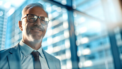 Eco-Friendly Modern Glass Office Surrounded by Trees for CO2 Reduction