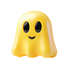Snapchat Ghost Icon Isolated on Transparent Background