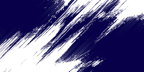 Dots halftone white and blue color pattern gradient grunge texture background. Dots pop art comics sport style vector illustration grunge blue