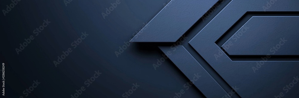 Poster a blue technology-themed digital banner with an abstract pattern of particles and intersecting lines