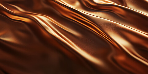 Fototapeta premium Elegant copper background. The image captures the reflective surface of polished bronze or stainless steel, adding depth and contrast.