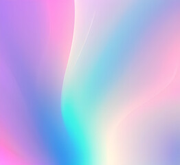 Obraz premium Neon gradient wave light in pink and blue tones on dark background creating futuristic and vibrant visuals for modern tech-inspired or artistic abstract.generative ai