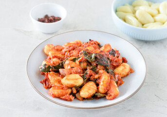 Baked Gnocchi with Spinach