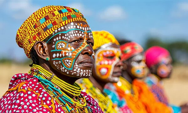 Aboriginal, tribe man praying