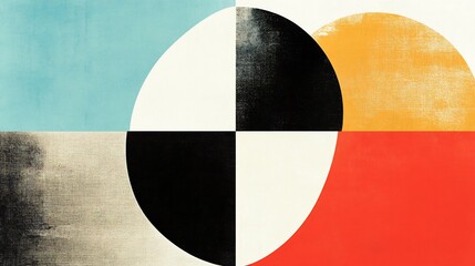 Abstract Colorful Circles Soft Light Dynamic Composition. AI Generated