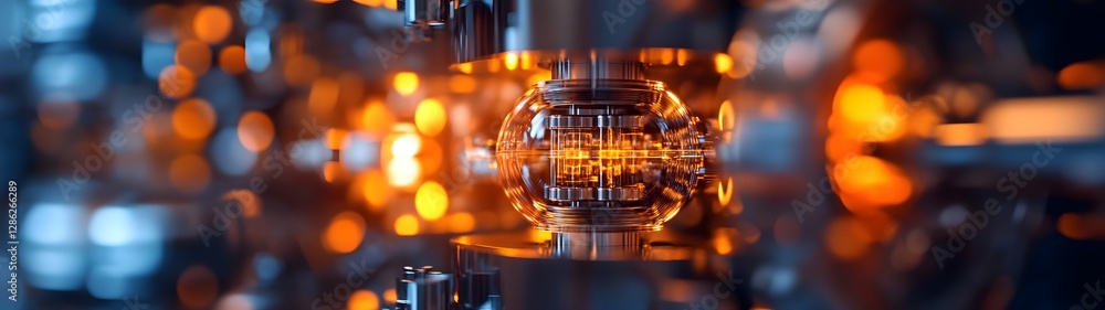 Aufkleber Glowing abstract background with vibrant illuminated circuits neon geometric patterns and a dynamic futuristic digital landscape  Represents innovation technology