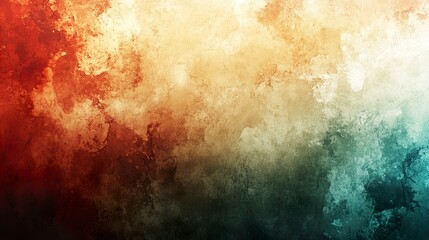 Fototapeta premium Abstract Watercolor Background Warm to Cool Gradient Texture