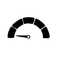 Vector Speedometer Glyph Icon