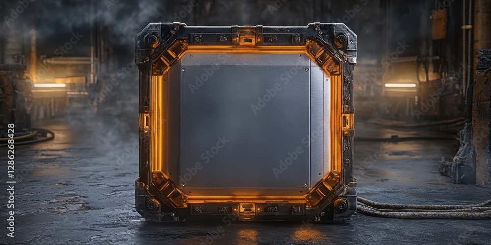 Poster a picture frame illuminated by a soft, glowing light, creating an inviting and warm atmosphere that 