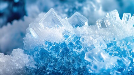 Close up of colorful crystals displaying unique shapes and reflections on a dark background
