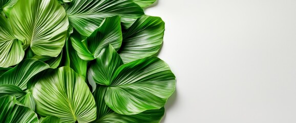 Palm tree leaf with a transparent background, saved as a PNG file