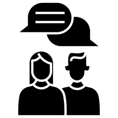 discussion vector icon