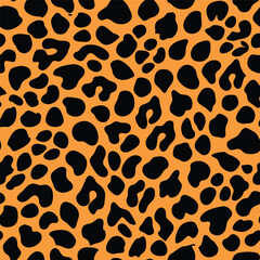 Fototapeta premium Cheetah skin Pattern illustration Vector, animal print background 