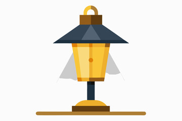 vector illustration of a lamp