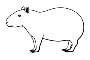 Fototapeta premium vector illustration of a white horse