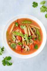 Tomato soup with the beans 