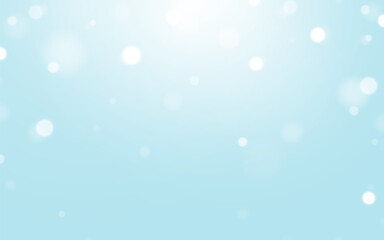 Soft Blue Bokeh with Dreamy Glow, Light and Airy Blurred Sparkles. Background decoration.