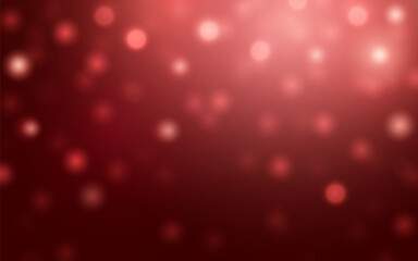 Romantic Red Bokeh Glow, Soft Blurred Lights with Warm Ambience. Background decoration.